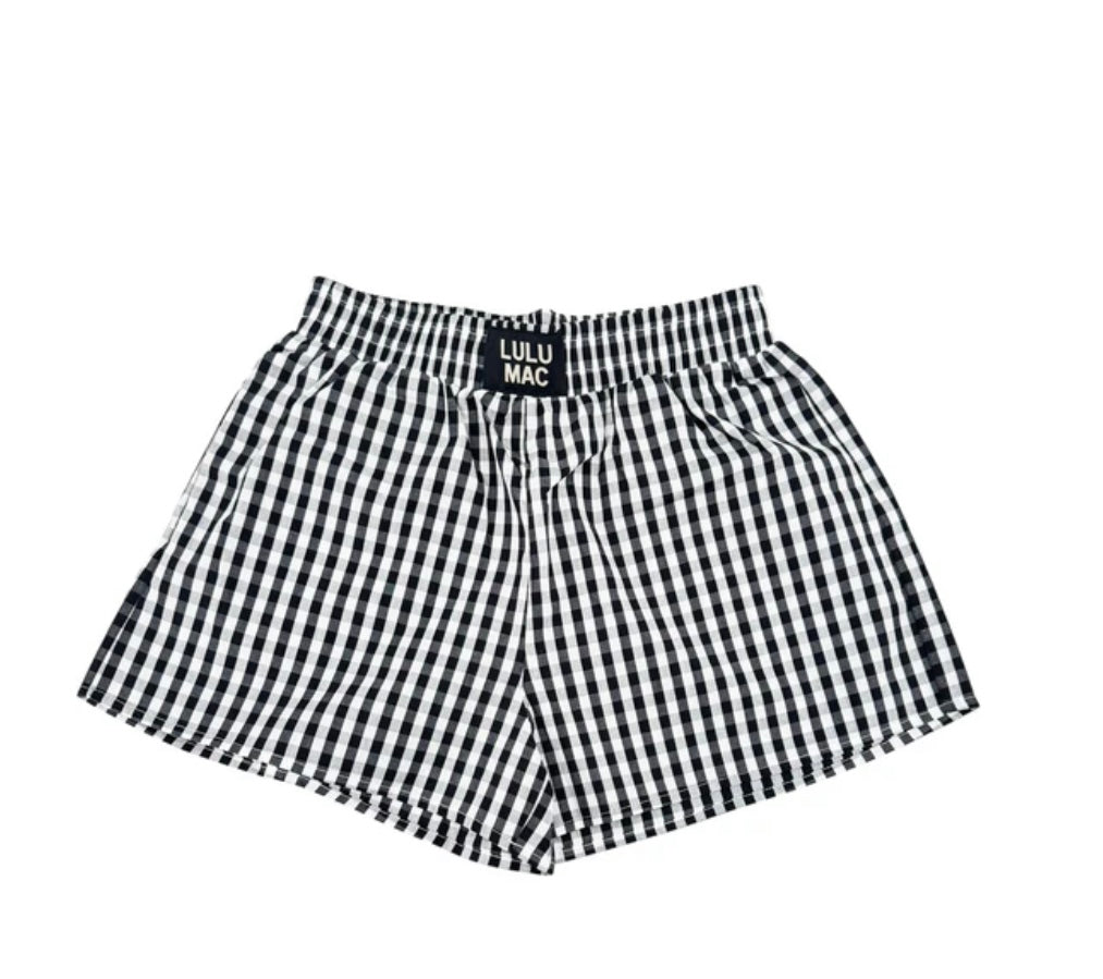 Lulu Mac Gingham Boxer Shorts