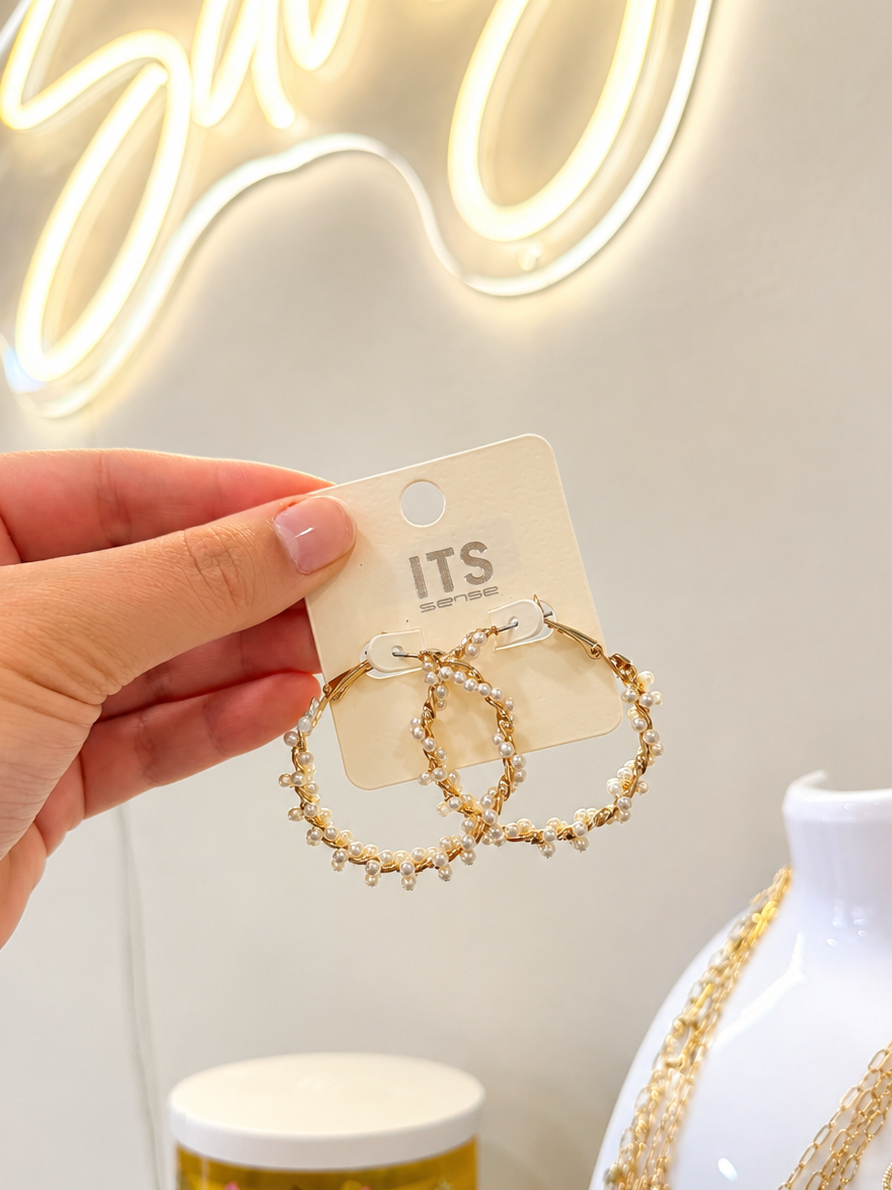 Pearl Hoops