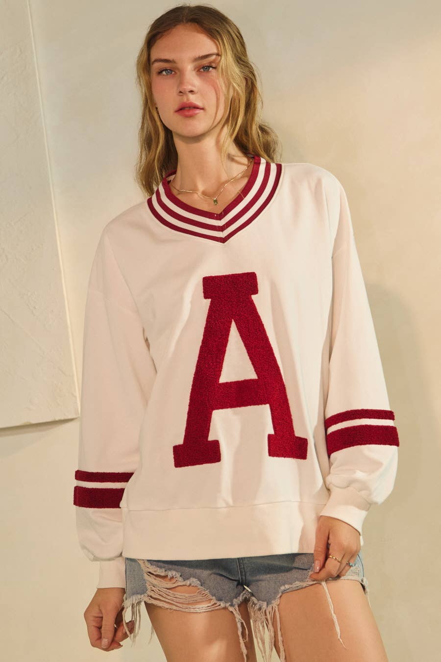 Varsity-inspired Alabama Pullover