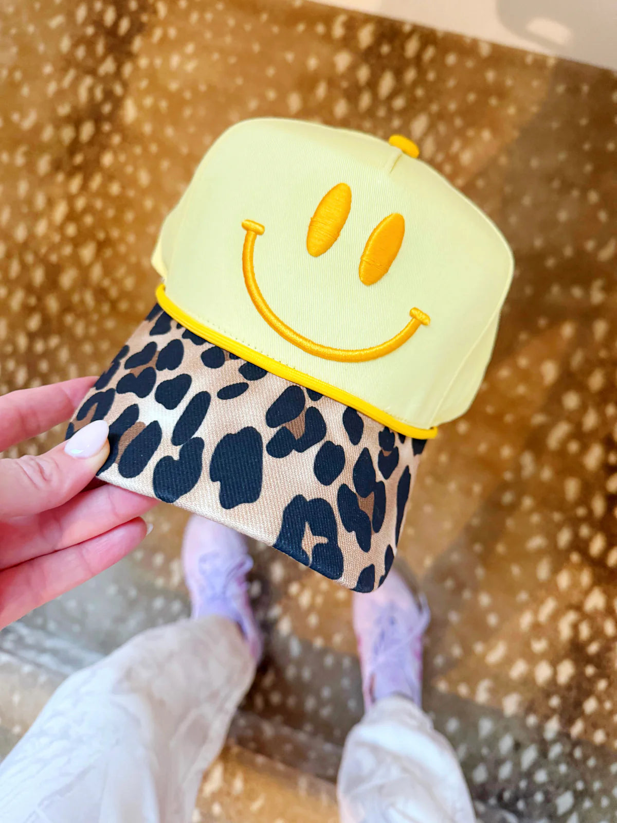 Leopard Smiley Hat