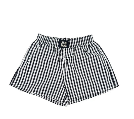 Lulu Mac Gingham Boxer Shorts
