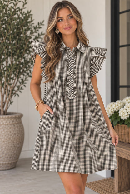 Entro Gingham Dress