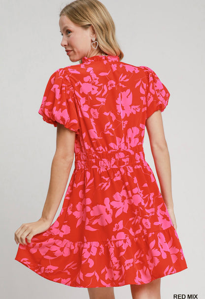 Pink Punch Floral Dress