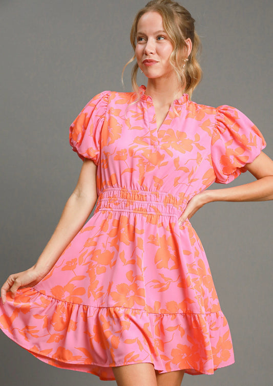 Sweet Blossom Floral Mini Dress