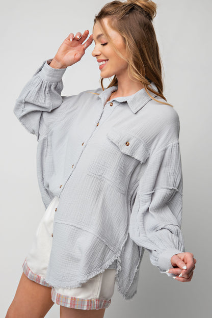 Cozy Button Up - 3 colors