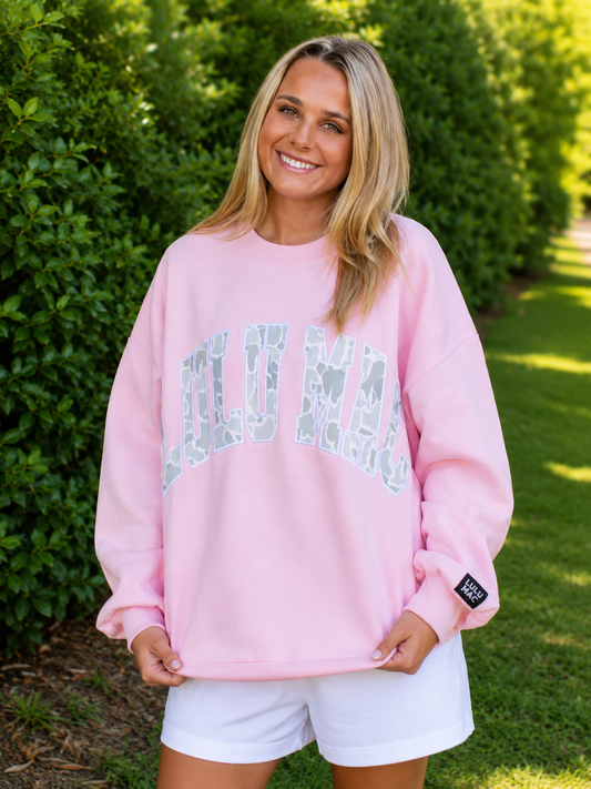 Lulu Mac Pink Camo Sweatshirt
