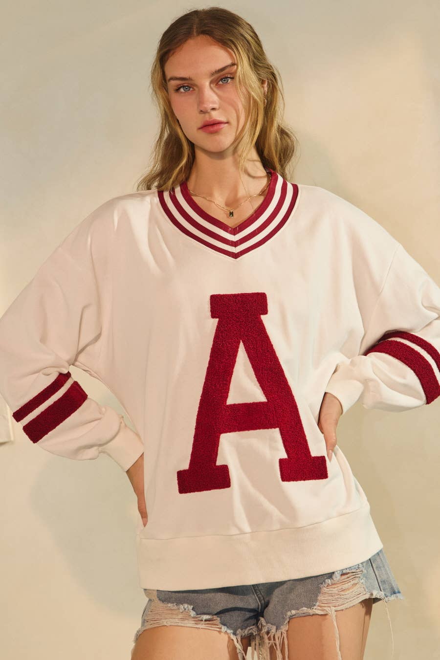 Varsity-inspired Alabama Pullover
