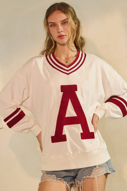 Varsity-inspired Alabama Pullover