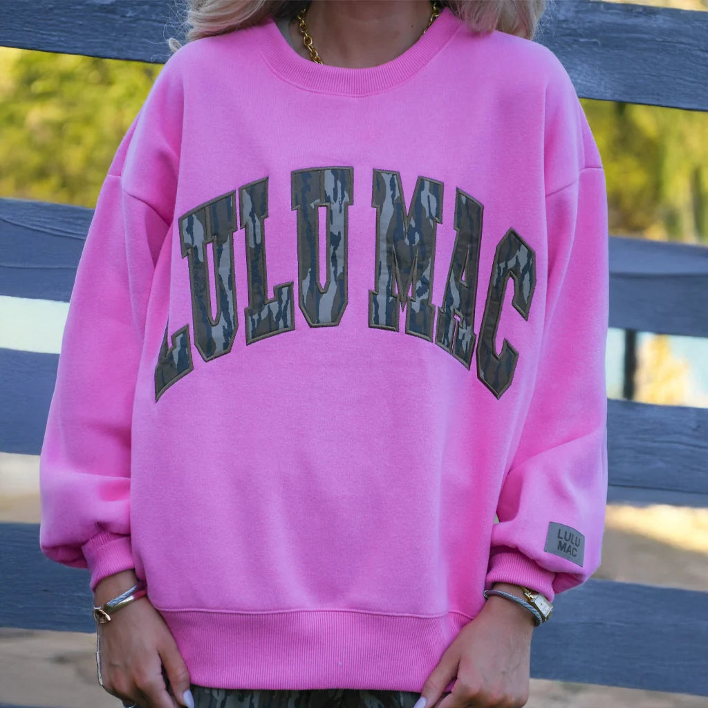 LULU MAC X MOSSY OAK BOTTOMLAND SWEATSHIRT