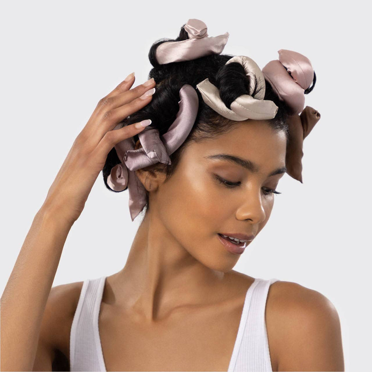 Satin Wrapped Flexi Rods 6pc Set - Rosewood